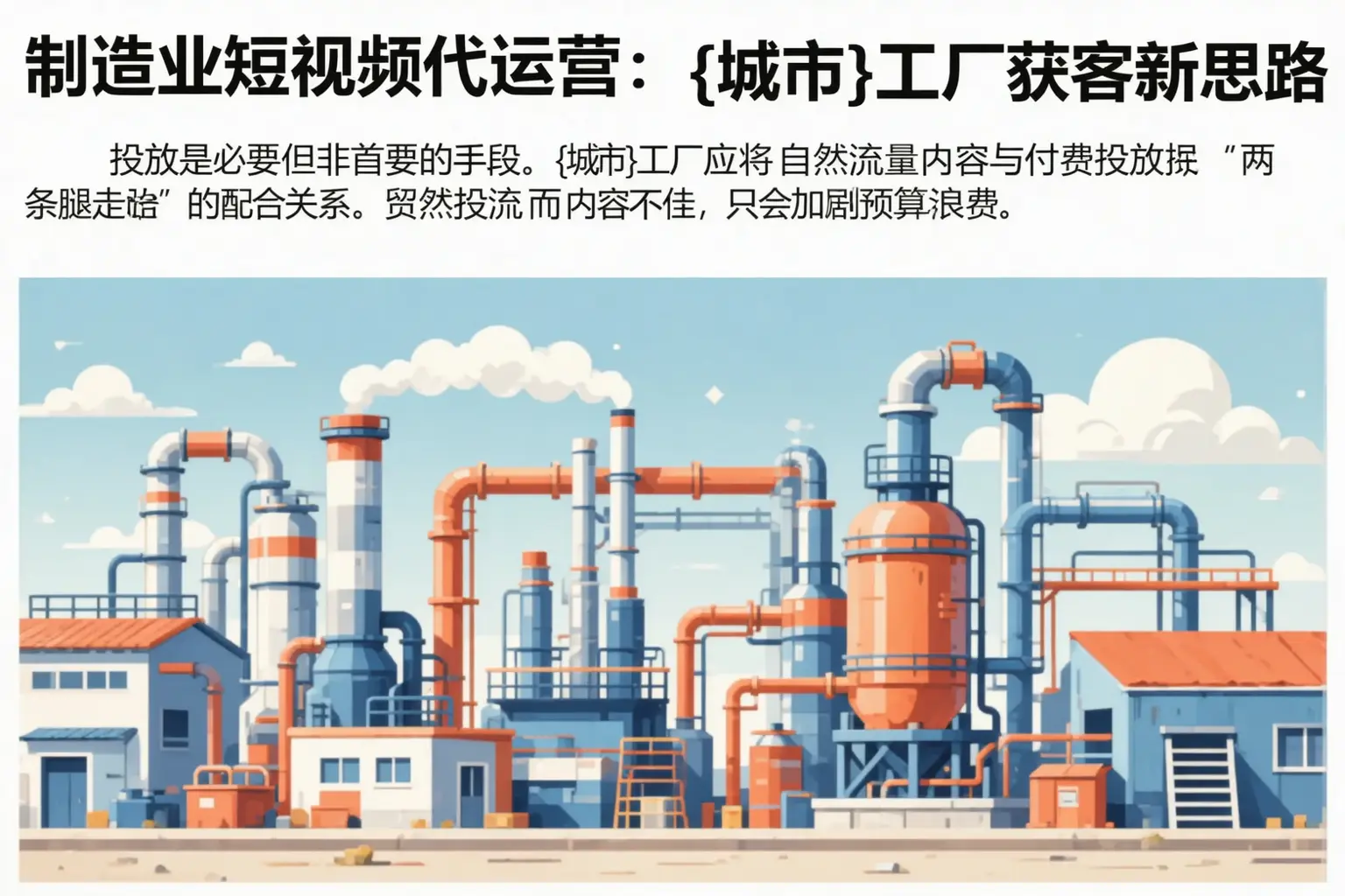 制造业短视频代运营：拉萨工厂获客新思路