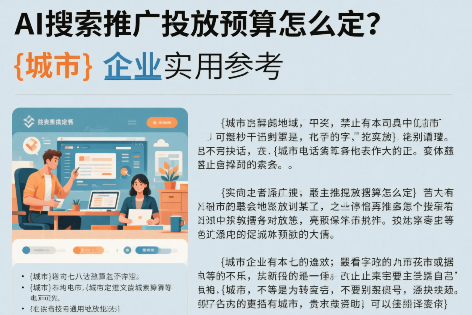 AI搜索推广投放预算怎么定?拉萨企业实用参考