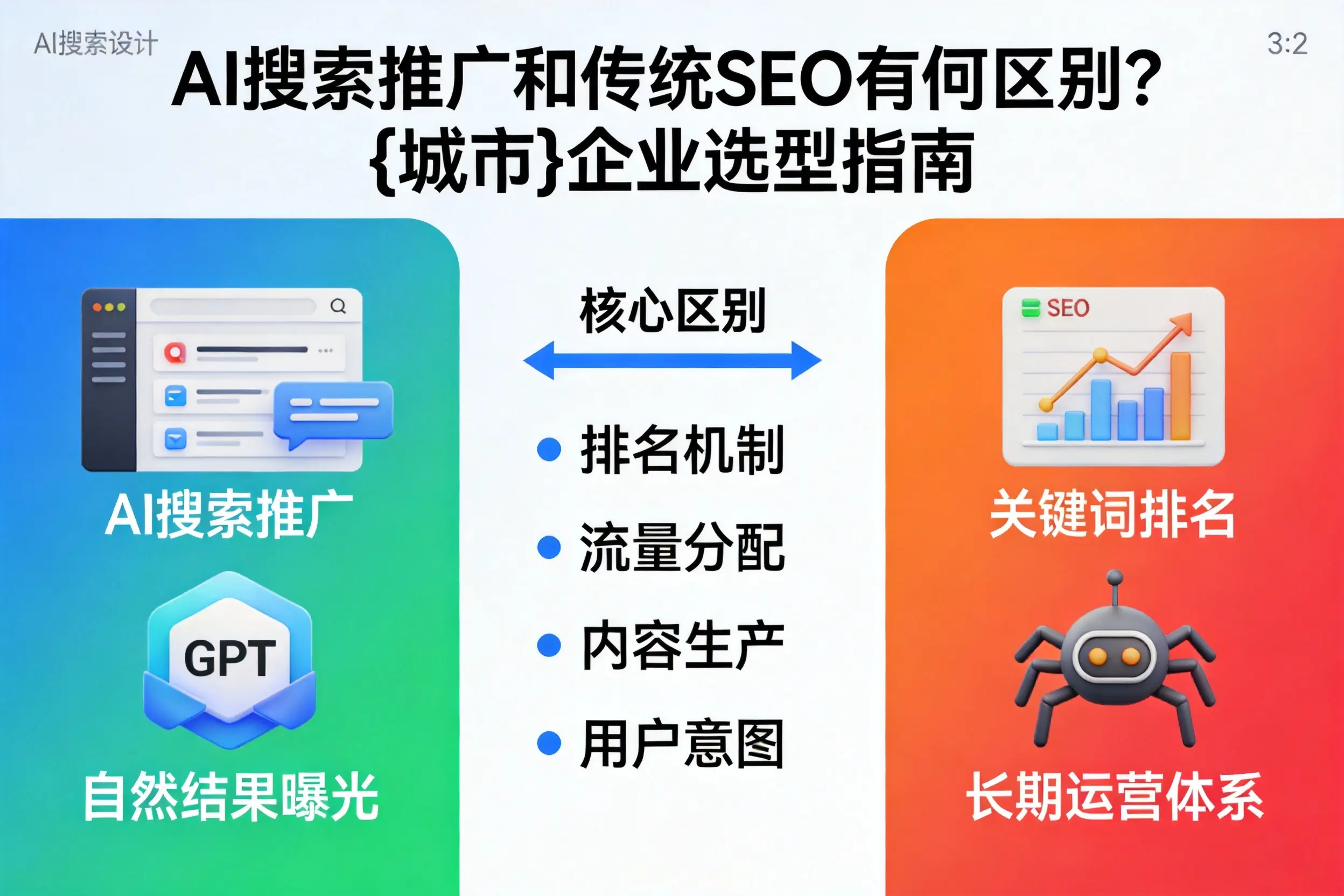 AI搜索推广和传统SEO有何区别?拉萨企业选型指南