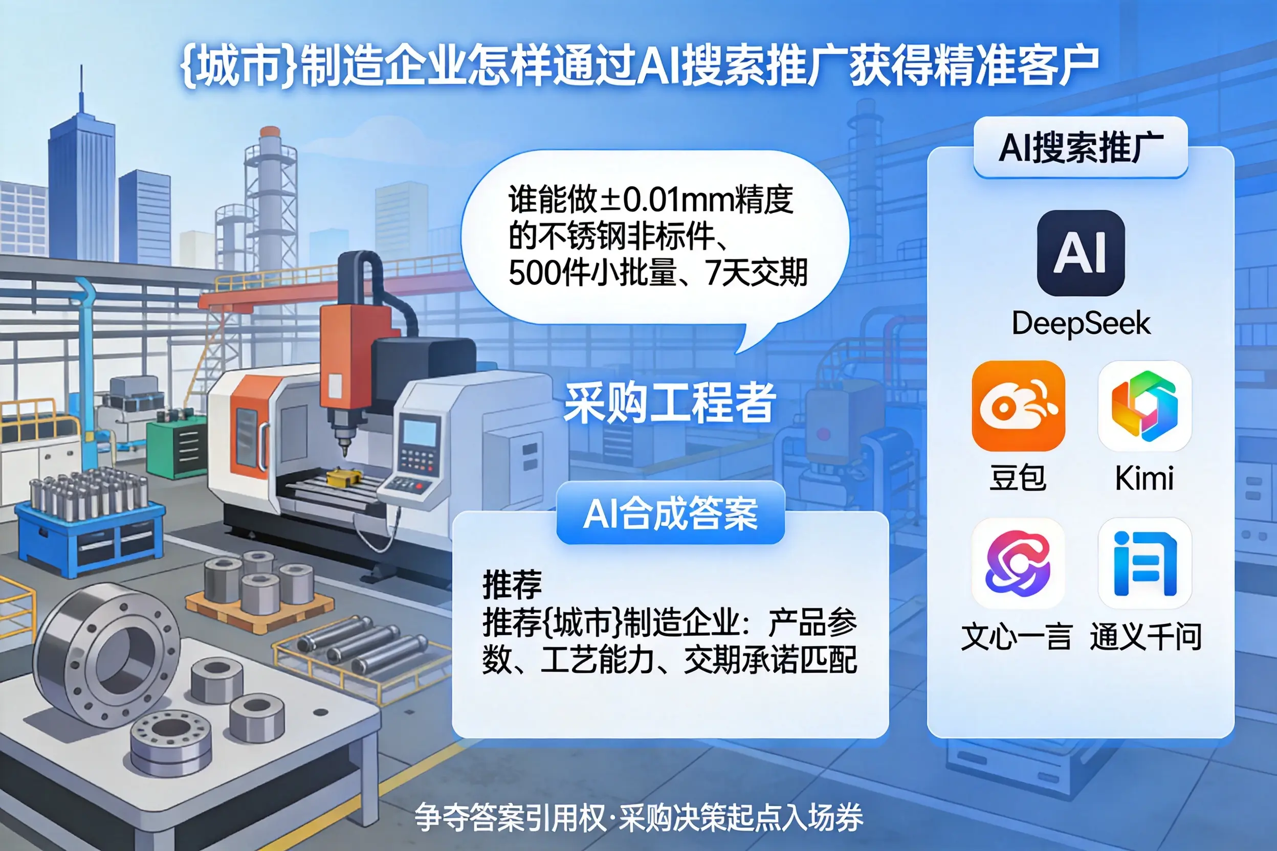 拉萨制造企业怎样通过AI搜索推广获得精准客户
