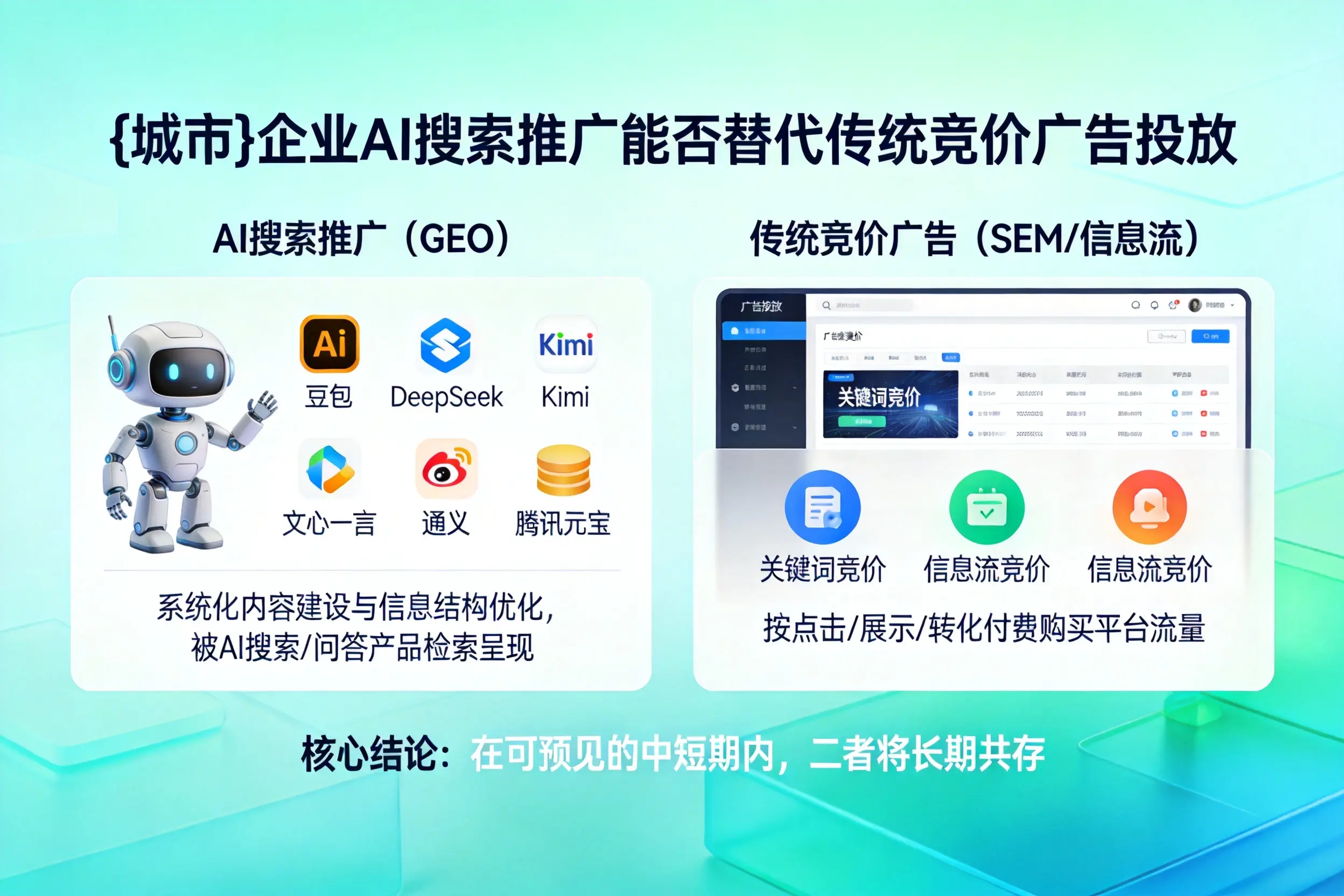 拉萨企业AI搜索推广能否替代传统竞价广告投放