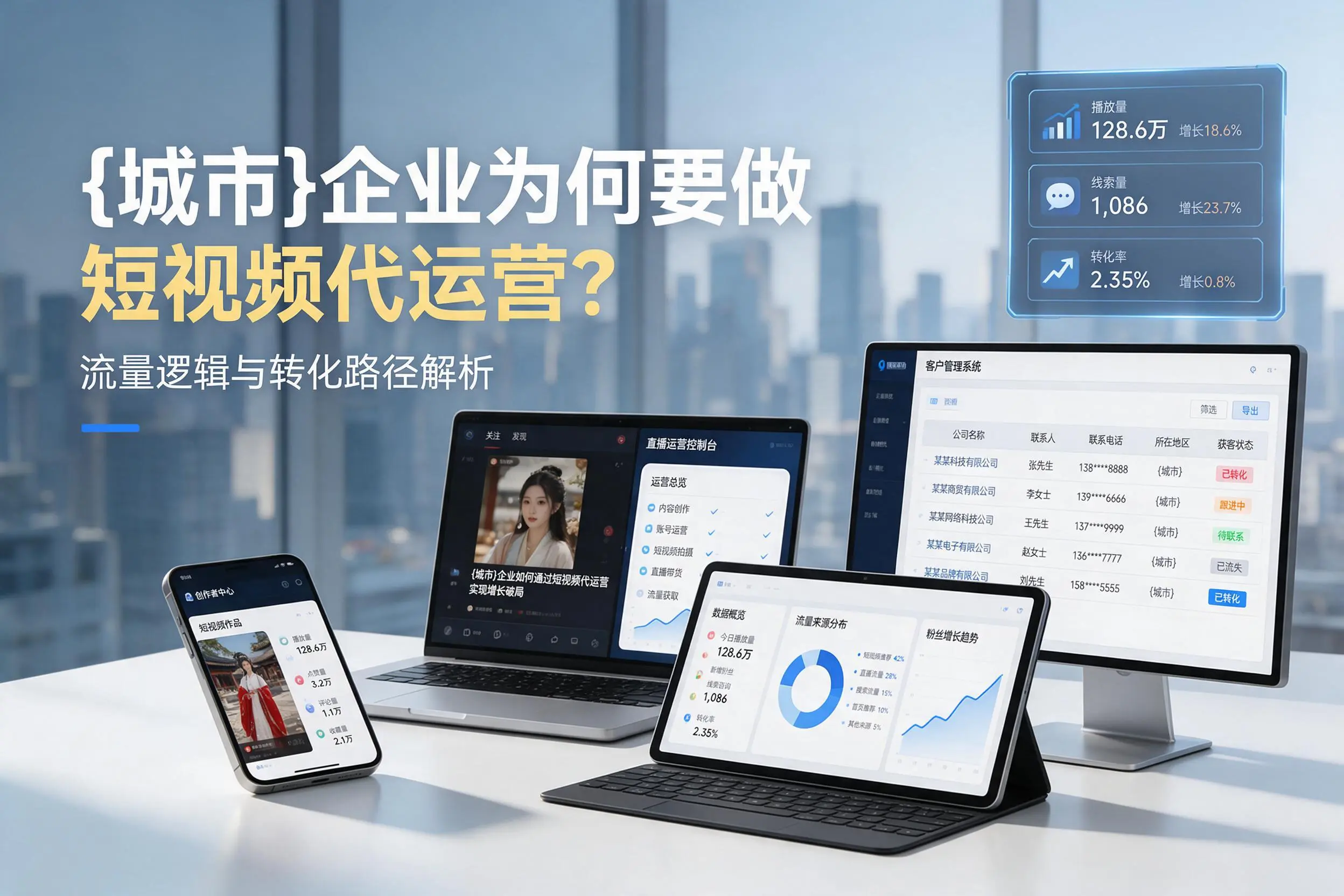 拉萨企业为何要做短视频代运营？流量逻辑与转化路径解析