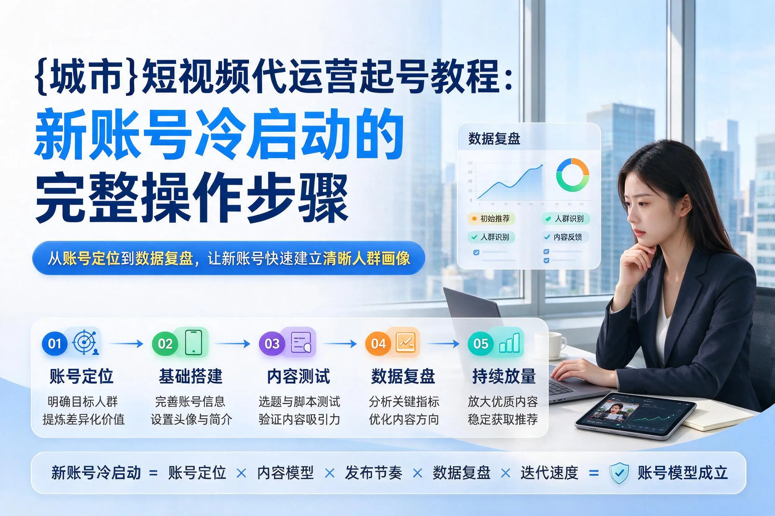 拉萨短视频代运营起号教程：新账号冷启动的完整操作步骤