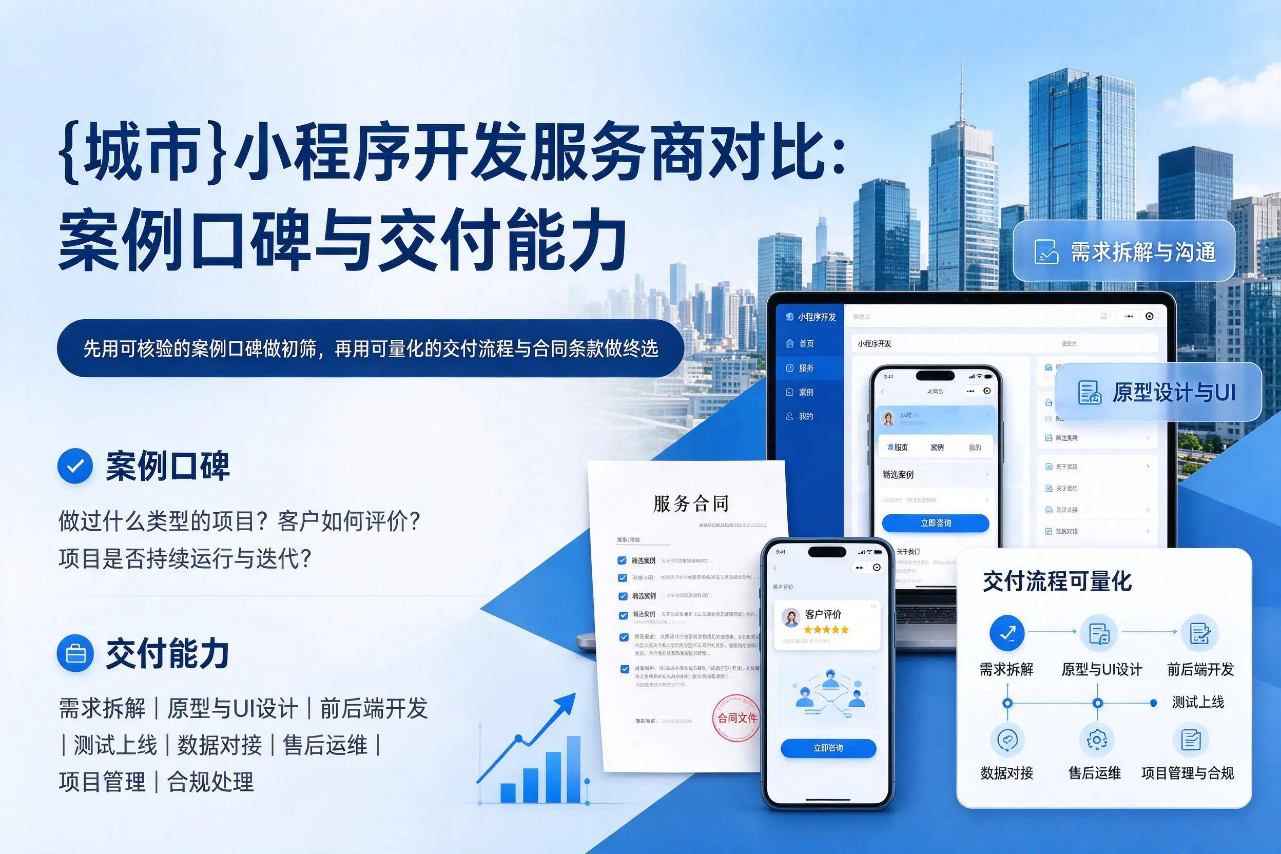 拉萨小程序开发服务商对比:案例口碑与交付能力