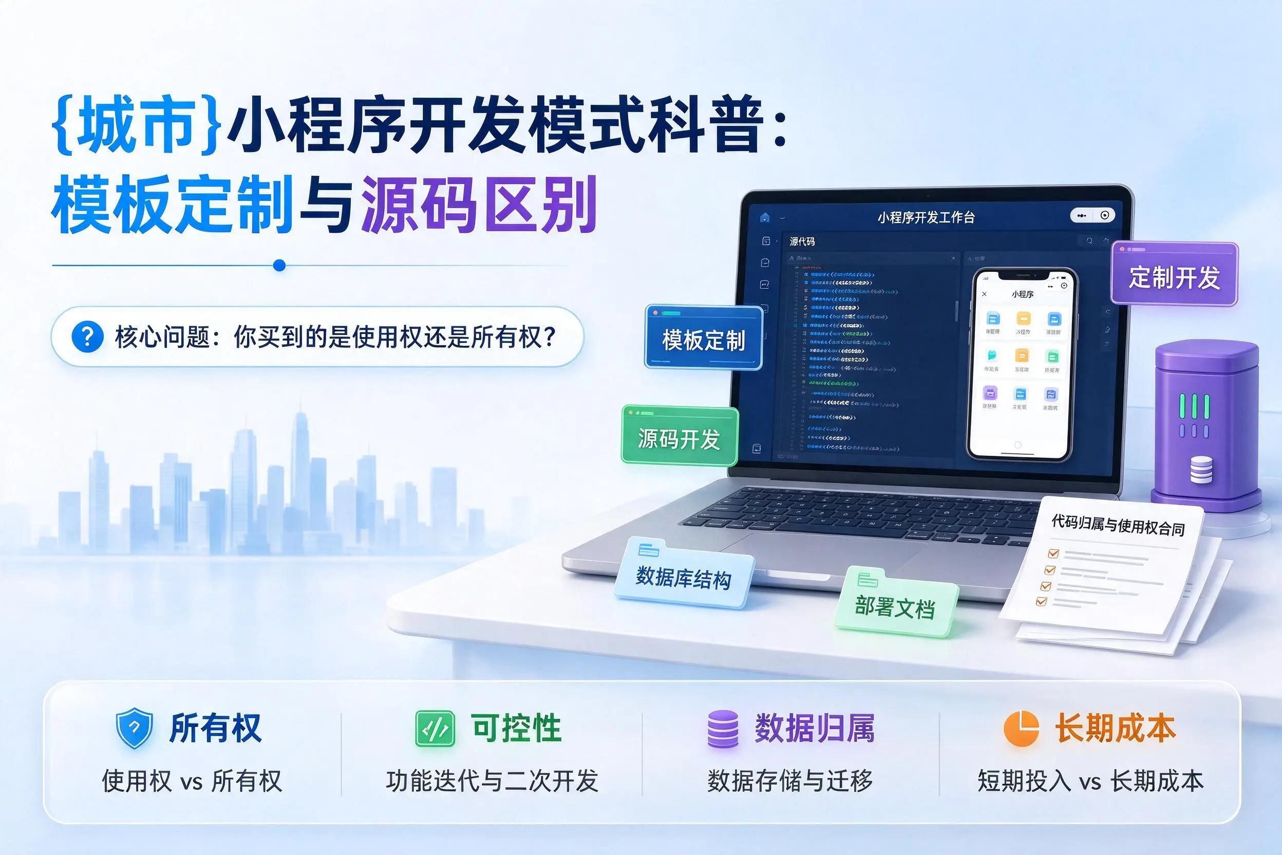 拉萨小程序开发模式科普：模板定制与源码区别
