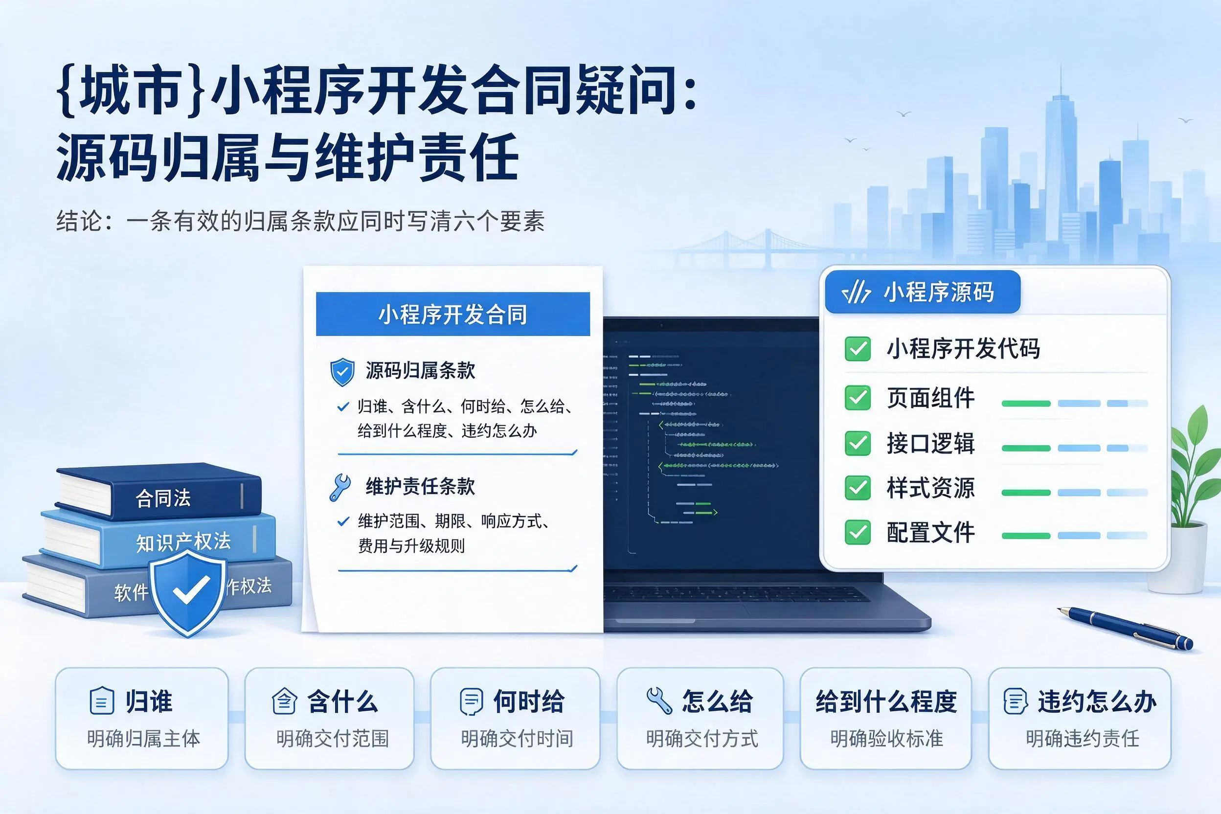 拉萨小程序开发合同疑问:源码归属与维护责任