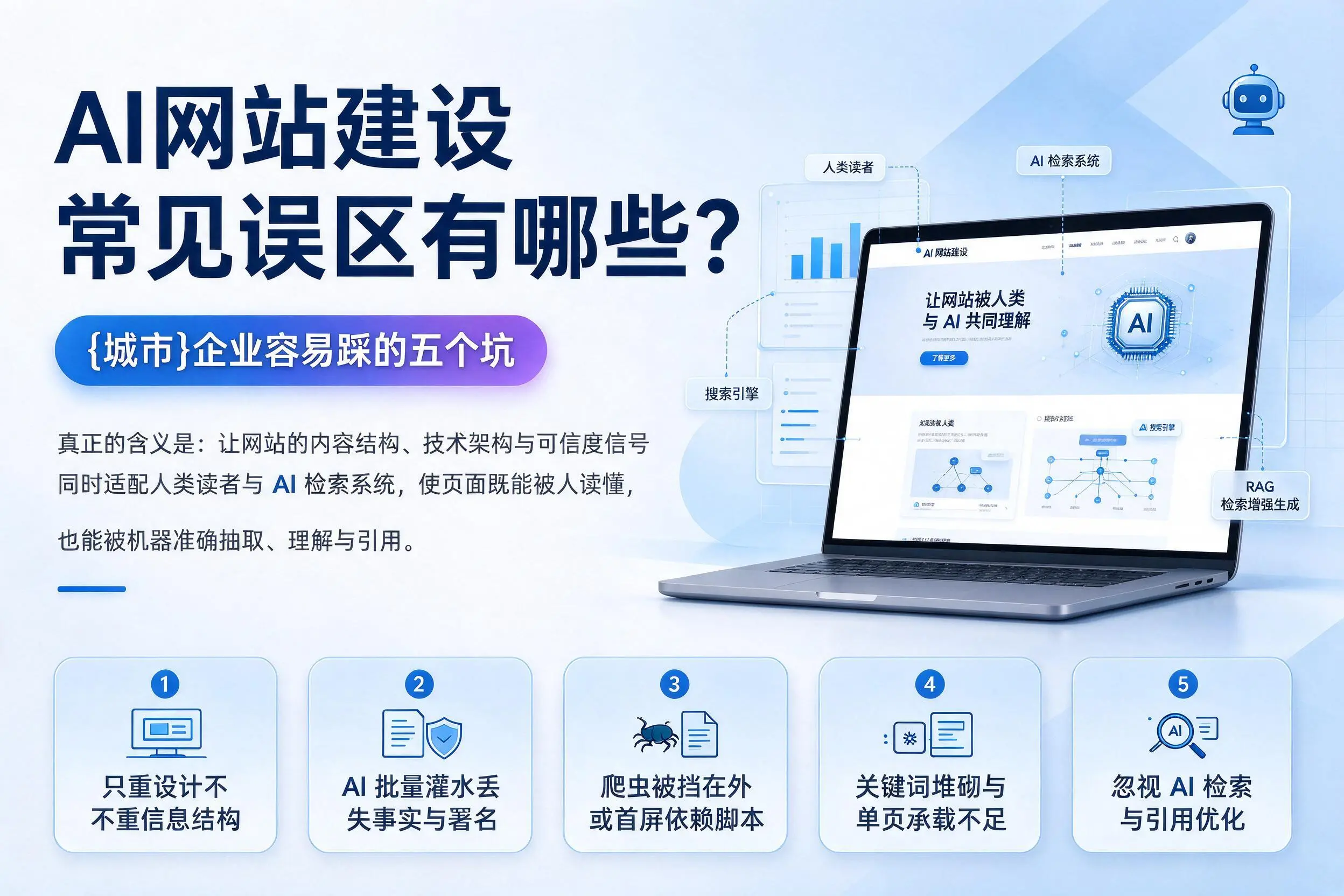 AI网站建设常见误区有哪些？拉萨企业容易踩的五个坑