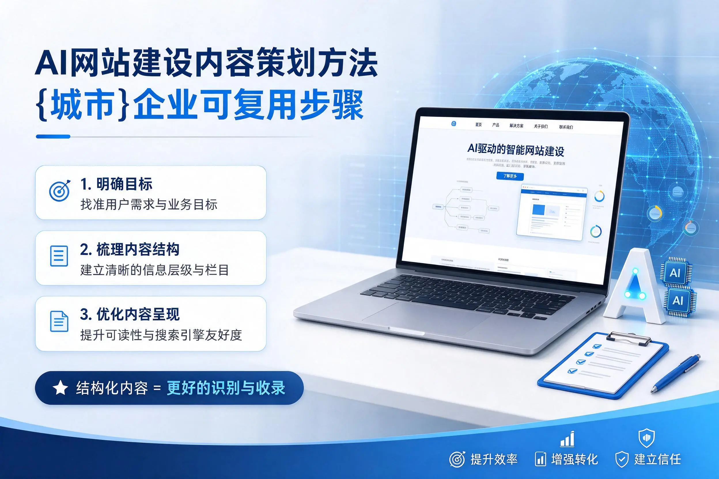 AI网站建设内容策划方法，拉萨企业可复用步骤