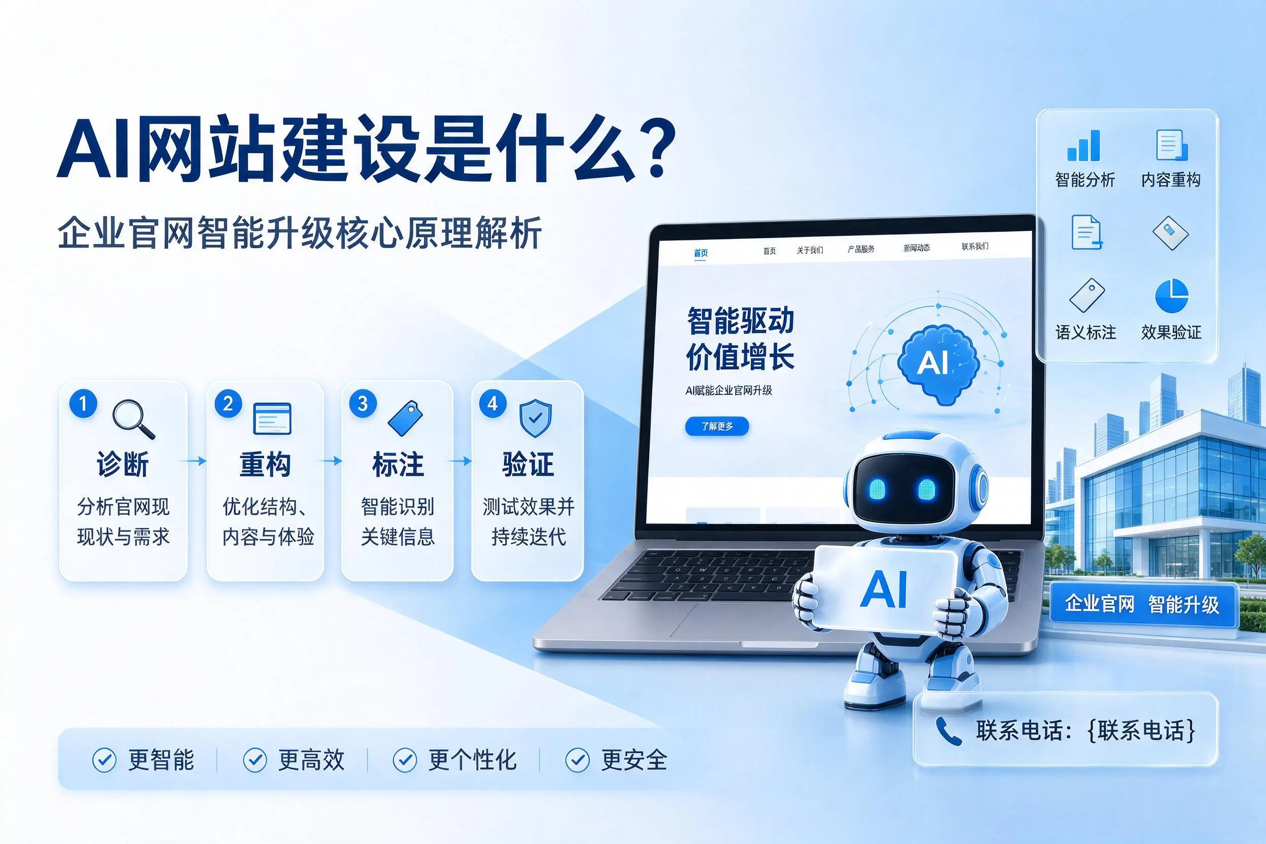 AI网站建设是什么?拉萨企业官网智能升级核心原理解析
