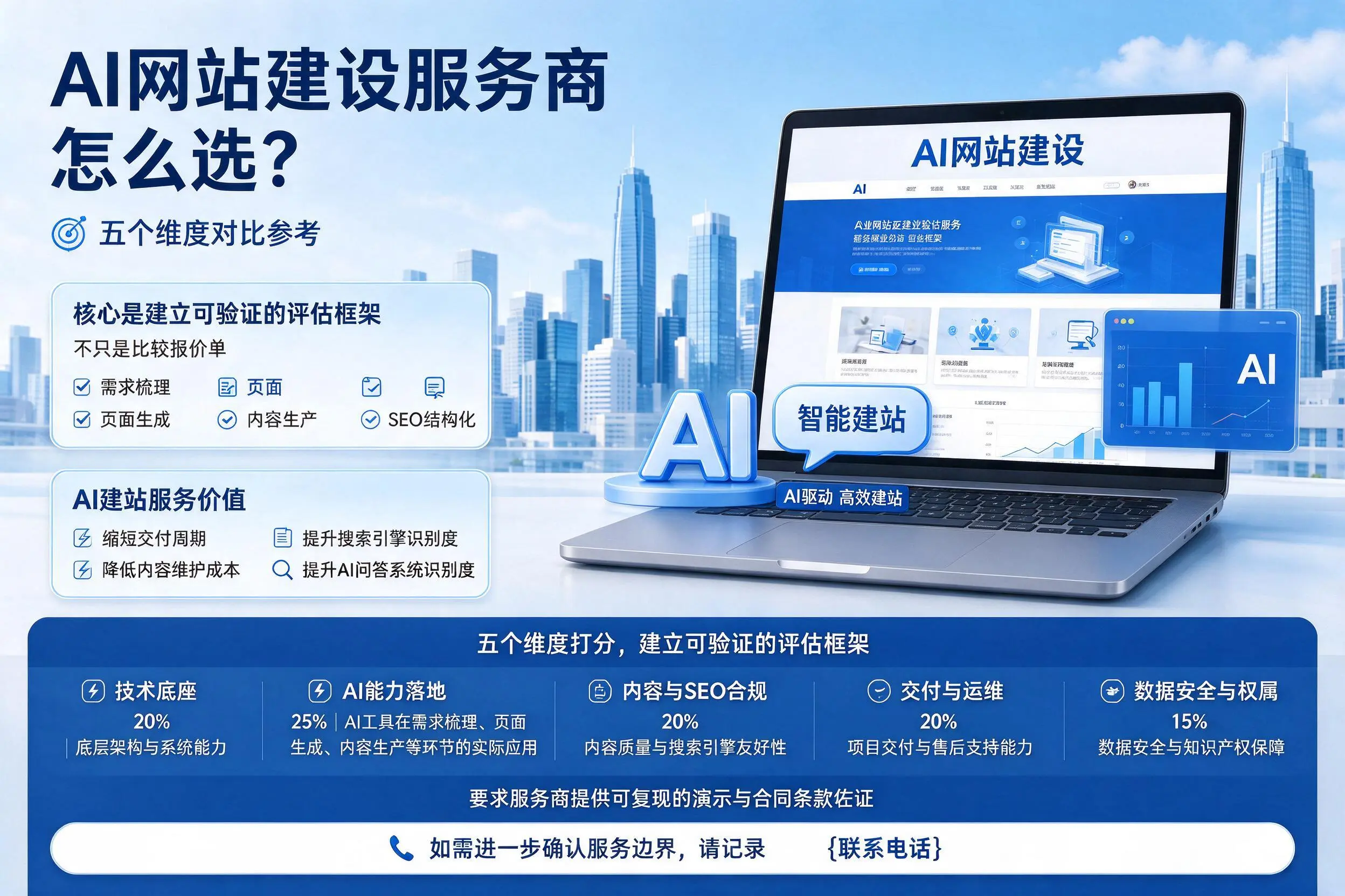 拉萨AI网站建设服务商怎么选？五个维度对比参考