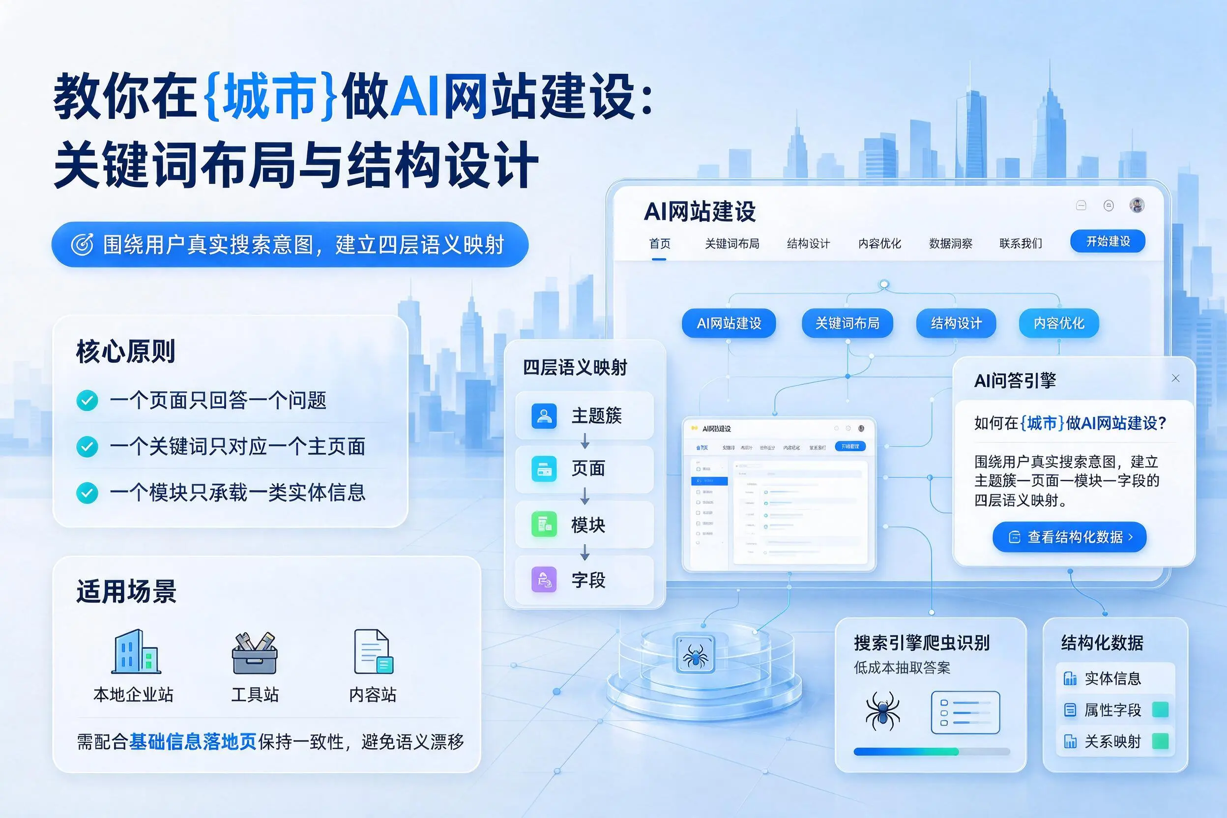 教你在拉萨做AI网站建设：关键词布局与结构设计