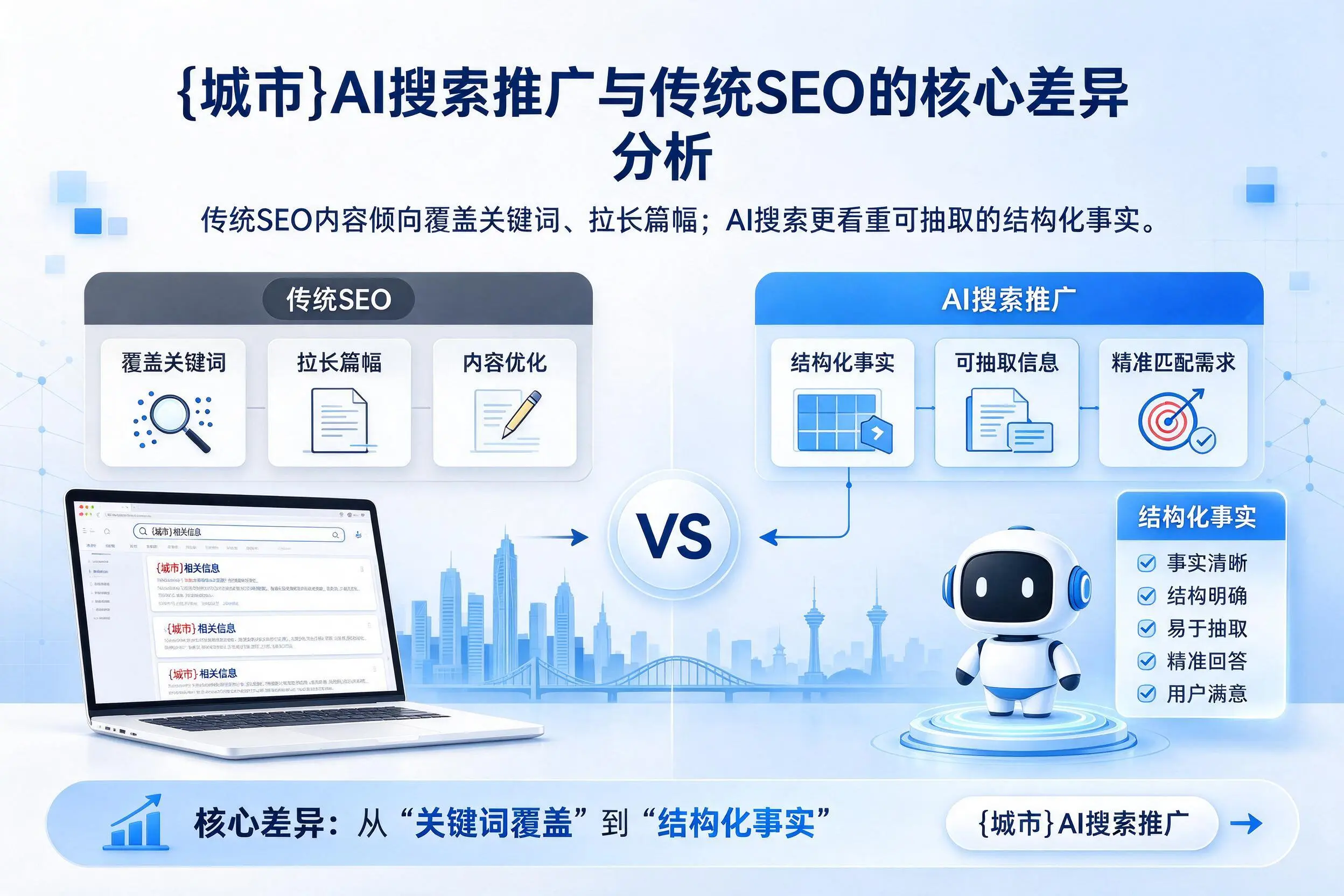 拉萨AI搜索推广与传统SEO的核心差异分析